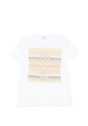 Barrie cashmere patch logo t-shirt - White