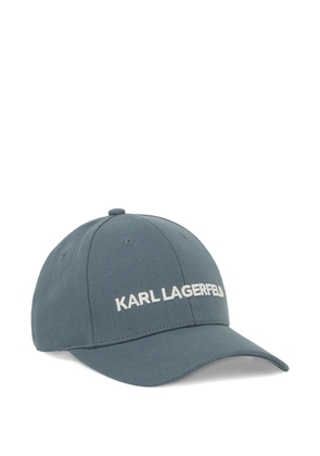 Karl Lagerfeld embroidered-logo baseball cap - Blue