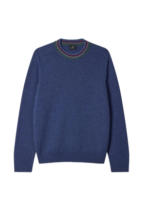 PS Paul Smith Sports Stripe trim knitwear sweater - Blue