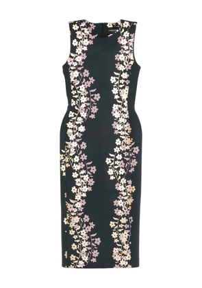 Cynthia Rowley floral-print sleeveless midi dress - Black