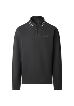 Hackett striped collar polo shirt - Black