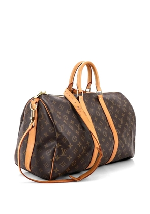Louis Vuitton Pre-Owned Keepall Bandouliere Bag Monogram Canvas 45 travel bag - Brown