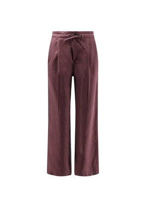 Brunello Cucinelli drawstring pleated trousers - Purple
