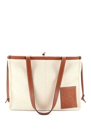 Loewe Pre-Owned Cushion Canvas Large tote bag - Neutrals