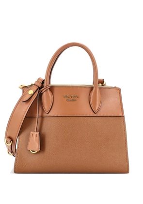 Prada Pre-Owned Paradigme Tote Saffiano with City Calf Small satchel - Brown