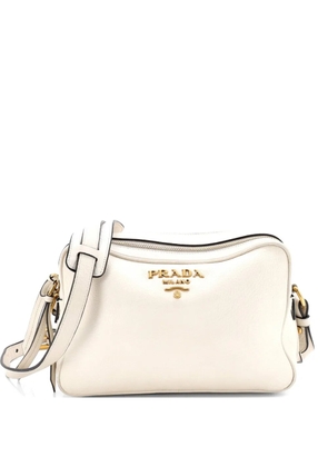 Prada Pre-Owned Double Zip Camera Bag Vitello Daino crossbody bag - White