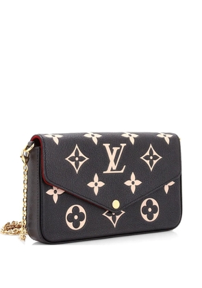 Louis Vuitton Pre-Owned Felicie Pochette Bicolor Monogram Empreinte Giant crossbody bag - Black