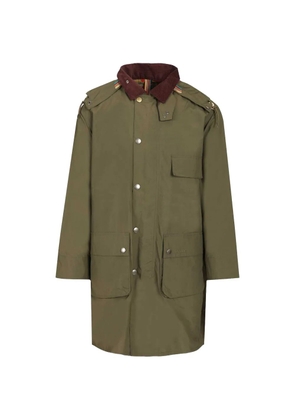 Barbour X Paul Smith removable hooded ripstop parka - Green