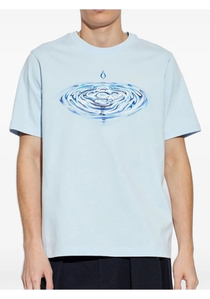 Casablanca water monogram T-shirt - Blue