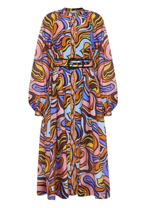 Rebecca Vallance Chiquita long-sleeve midi dress - Pink