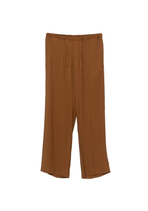 SANDRO drawstring wide-leg trousers - Brown
