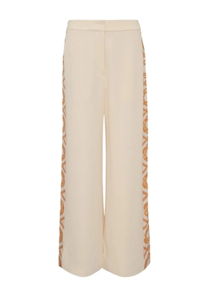 Alexis side-detail trousers - Neutrals