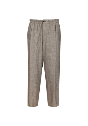 Giorgio Armani elasticated waist button trousers - Brown