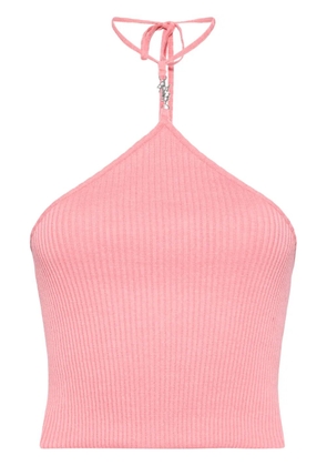 AMIRI stacked halter top - Pink