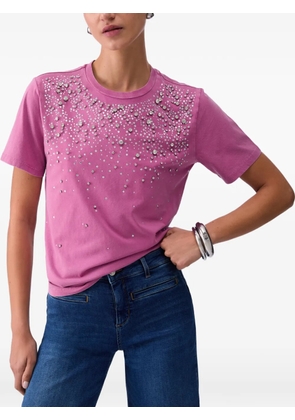 LIU JO embellished round-neck T-shirt - Pink
