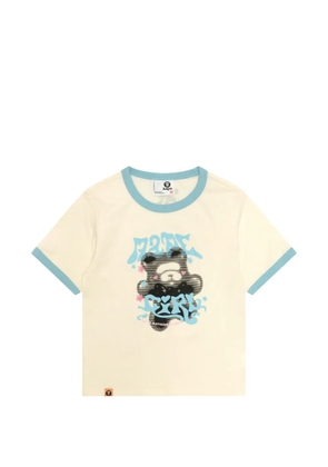 AAPE BY *A BATHING APE® Ringer T-shirt - White