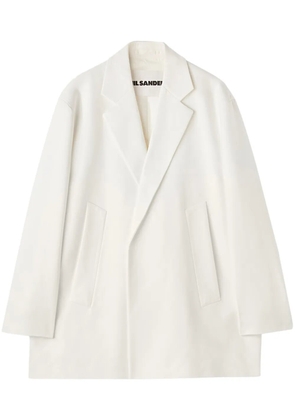 Jil Sander deconstructed single-breasted blazer - White