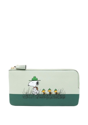 Anya Hindmarch x Peanuts Snoopy wallet - Green