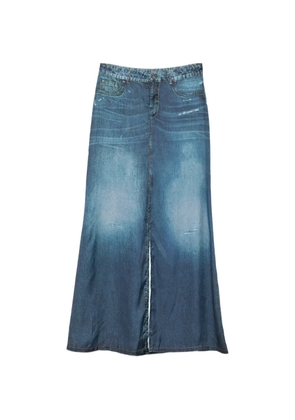 LIU JO printed midi skirt - Blue