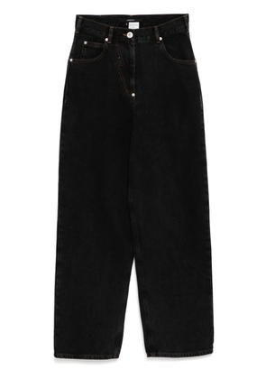 pushBUTTON panty cutout jeans - Black