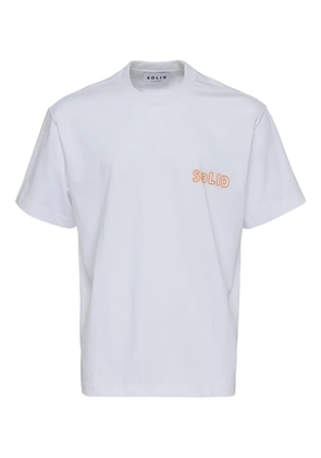 SOLID HOMME graphic-print T-shirt - White