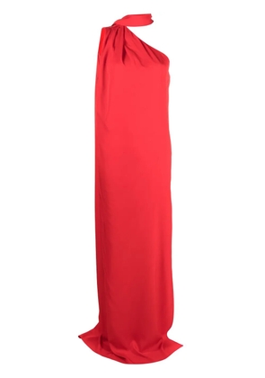 Stella McCartney one-shoulder scarf maxi dress - Red