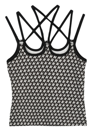 AVAVAV logo-print tank top - Black