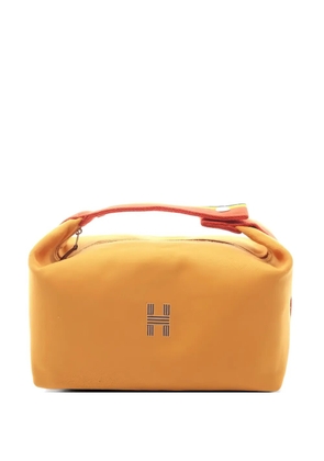 Hermès Pre-Owned 10s Brid A Black GM pouch bag - Orange