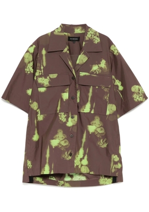 Lee Mathews all-over graphic print shirt - Brown