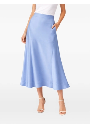 SILK95FIVE Chamonix flared midi skirt - Blue