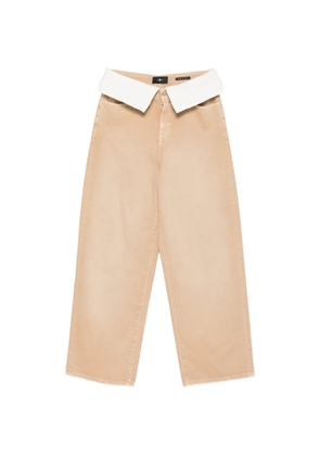 7 For All Mankind double layer wide-leg jeans - Neutrals