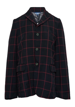 Black Comme Des Garçons check-pattern blazer