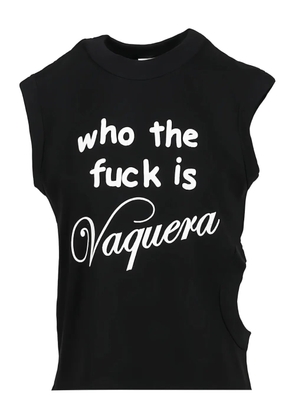 Vaquera cut-out tank top - Black