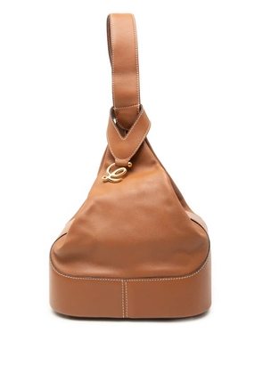 Loewe Pre-Owned 1980-2020 Leather Anton Triangle backpack - Brown