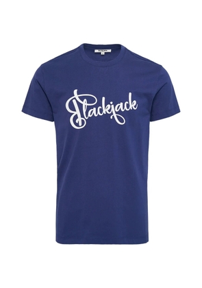Blackjack logo-detail T-shirt - Blue