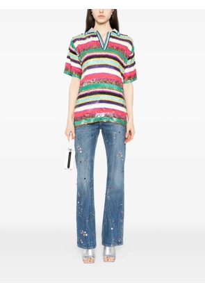 Ashish embellished polo shirt - Neutrals