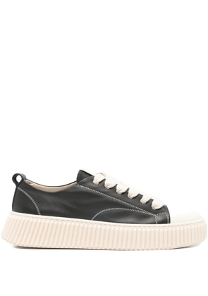 Rhun contrast-stitching sneakers - Black