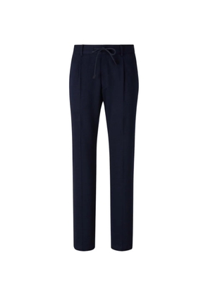 Gran Sasso drawstring pleated trousers - Blue