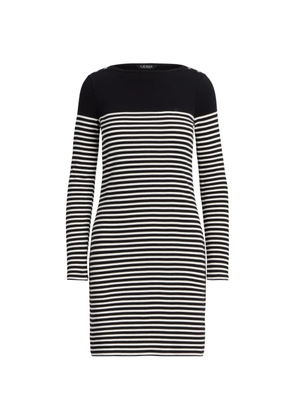 Lauren Ralph Lauren striped-pattern dress - Black