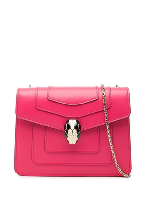 Bvlgari Pre-Owned 2010-2025 Small Leather Square Serpenti Forever Chain crossbody bag - Pink