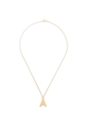 Completedworks A-initial charm necklace - Gold
