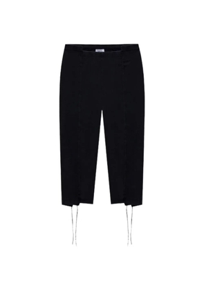 VETEMENTS Cut-Up Capri cotton trousers - Black