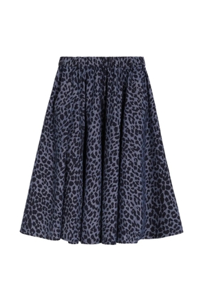 ASPESI animal-print skirt - Blue