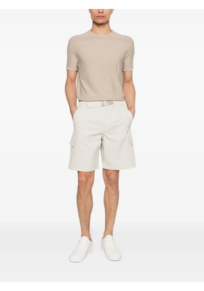 Alphatauri Plex belt cargo shorts - Neutrals