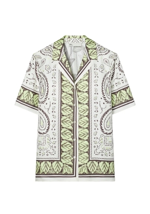 Tory Burch silk camp shirt - Neutrals