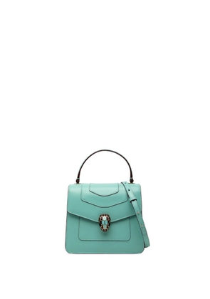 Bvlgari Pre-Owned 2010-2025 Small Calfskin Serpenti Forever Top Handle Bag satchel - Blue