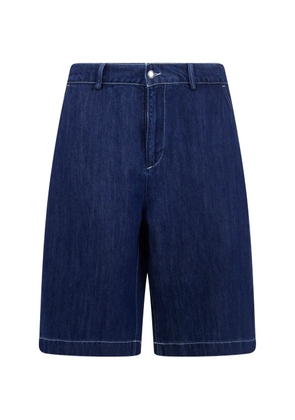 7 For All Mankind contrast stitch shorts - Blue