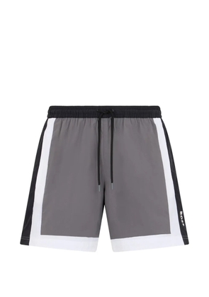 BOSS colourblock-design swimming shorts - Grey