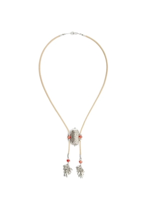 ISABEL MARANT Janis engraved pendant necklace - Silver