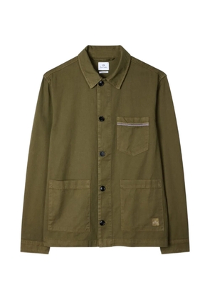 PS Paul Smith stitch-stripe shirt jacket - Green